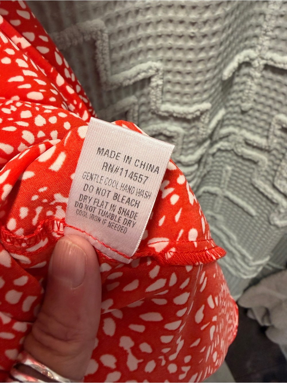 THML Poppy Red Printed Ruffle Wrap Dress - Picture 5 of 7